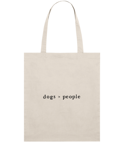 Dogs > People | Cotton Tote Bag