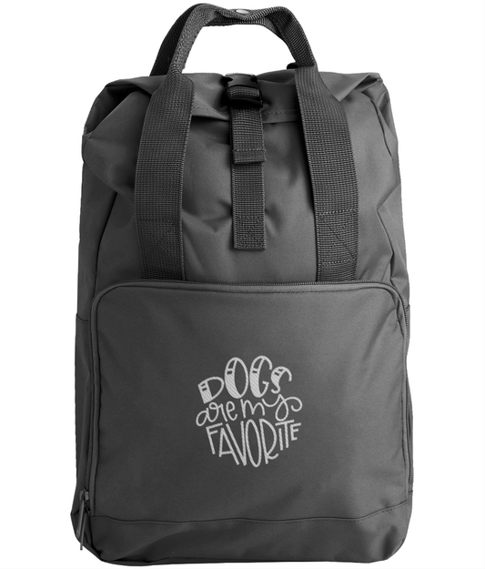 Dogs Are My Favourite | Roll Top Backpack