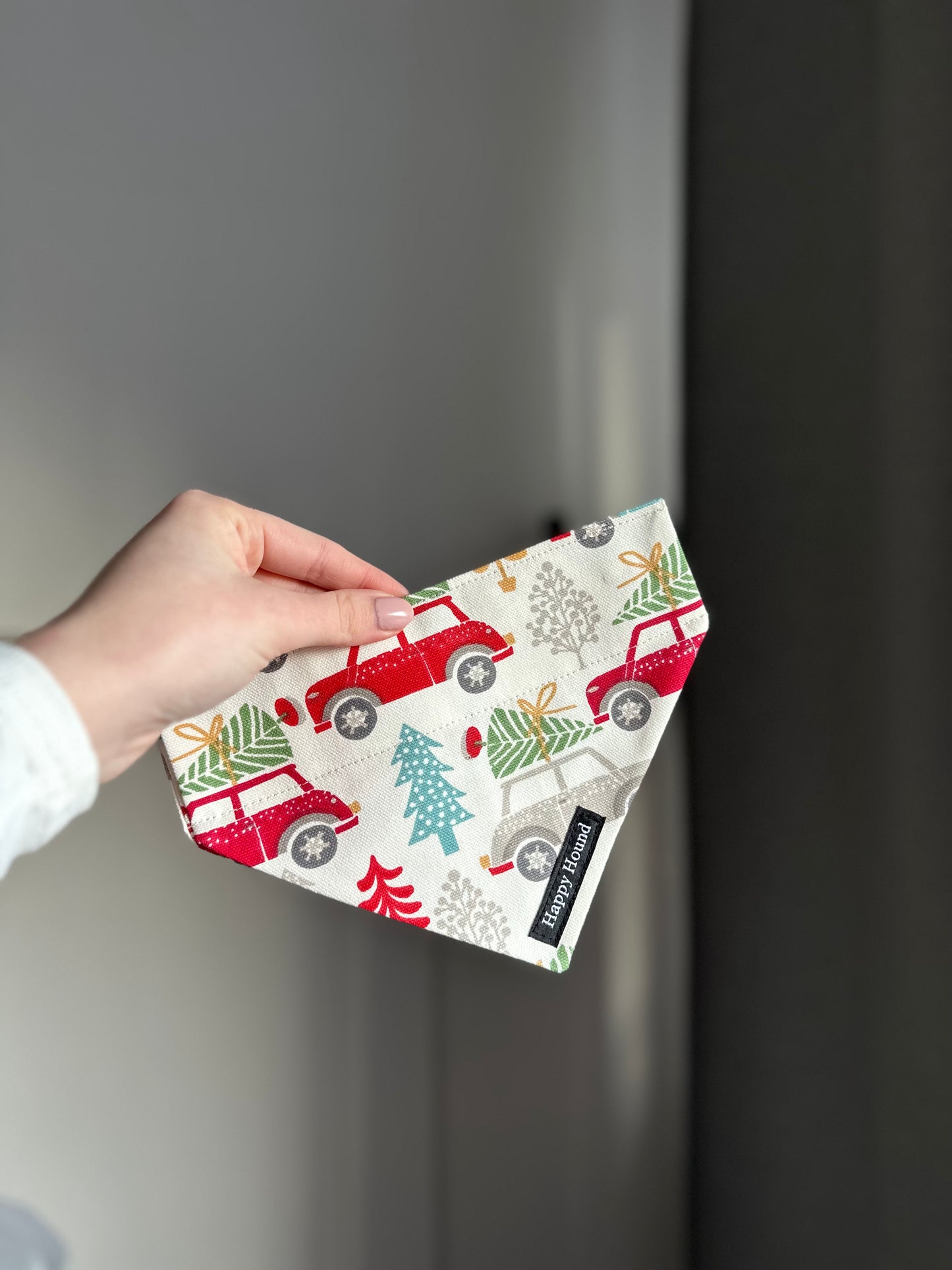 Christmas Cars | Small | Handmade Bandana