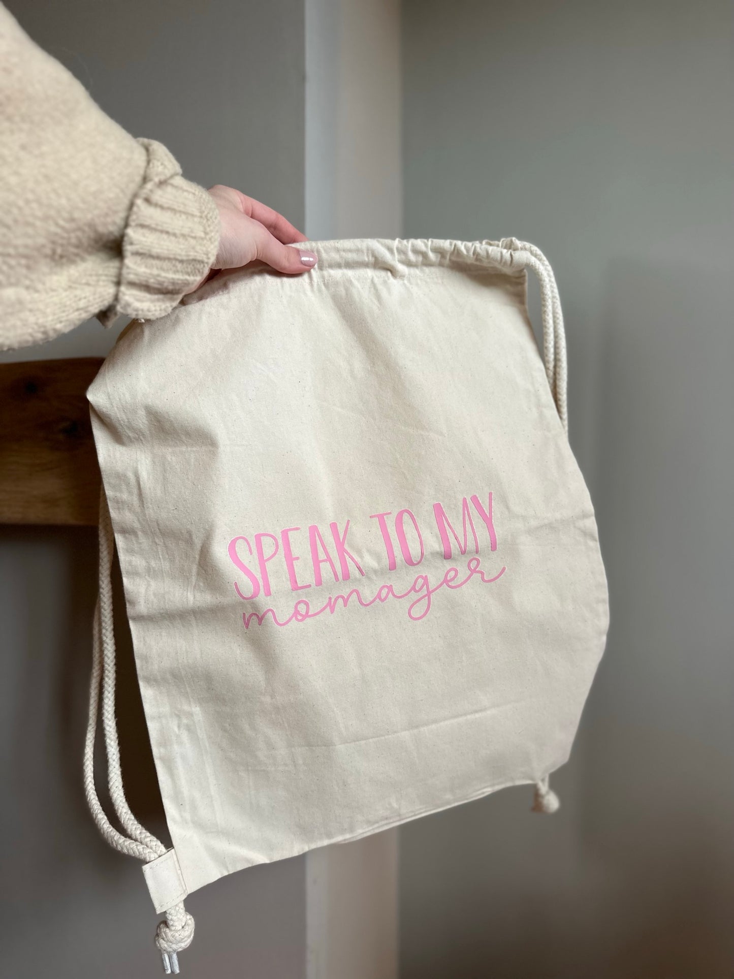 Speak To My Momager | Cotton Tote Bag