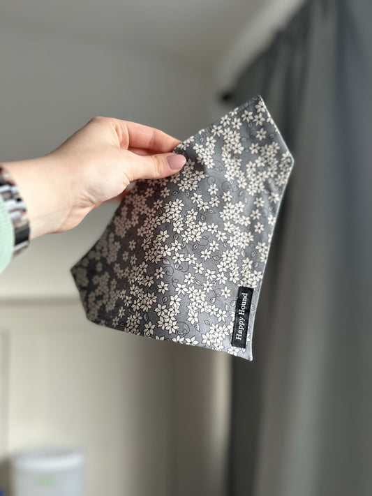 Tilly Grey | Medium | Handmade Bandana