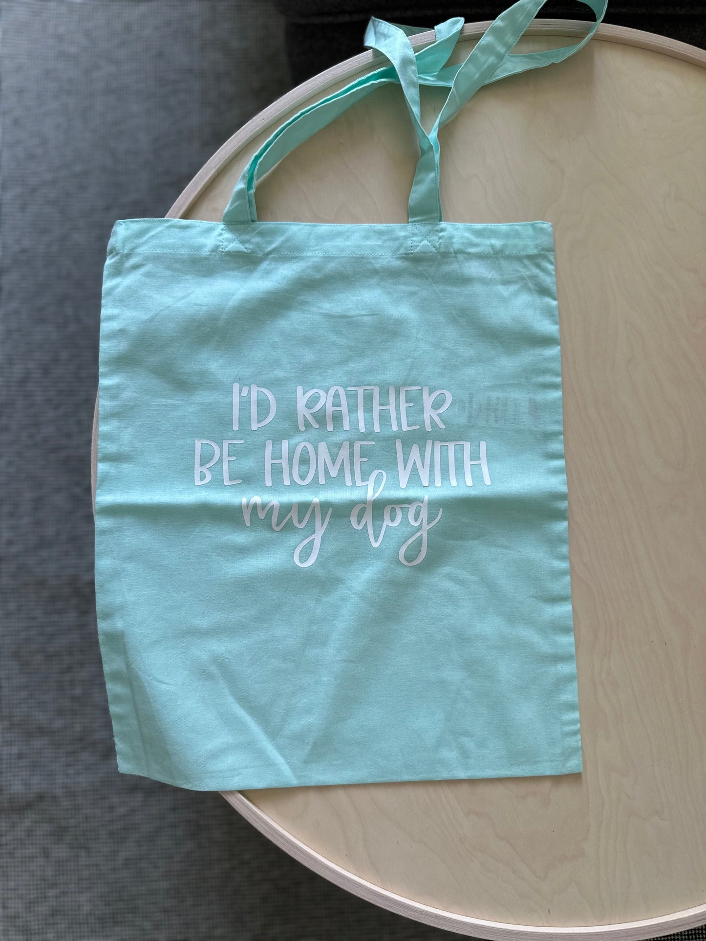 I'd Rather Be With My Dog | Cotton Tote Bag