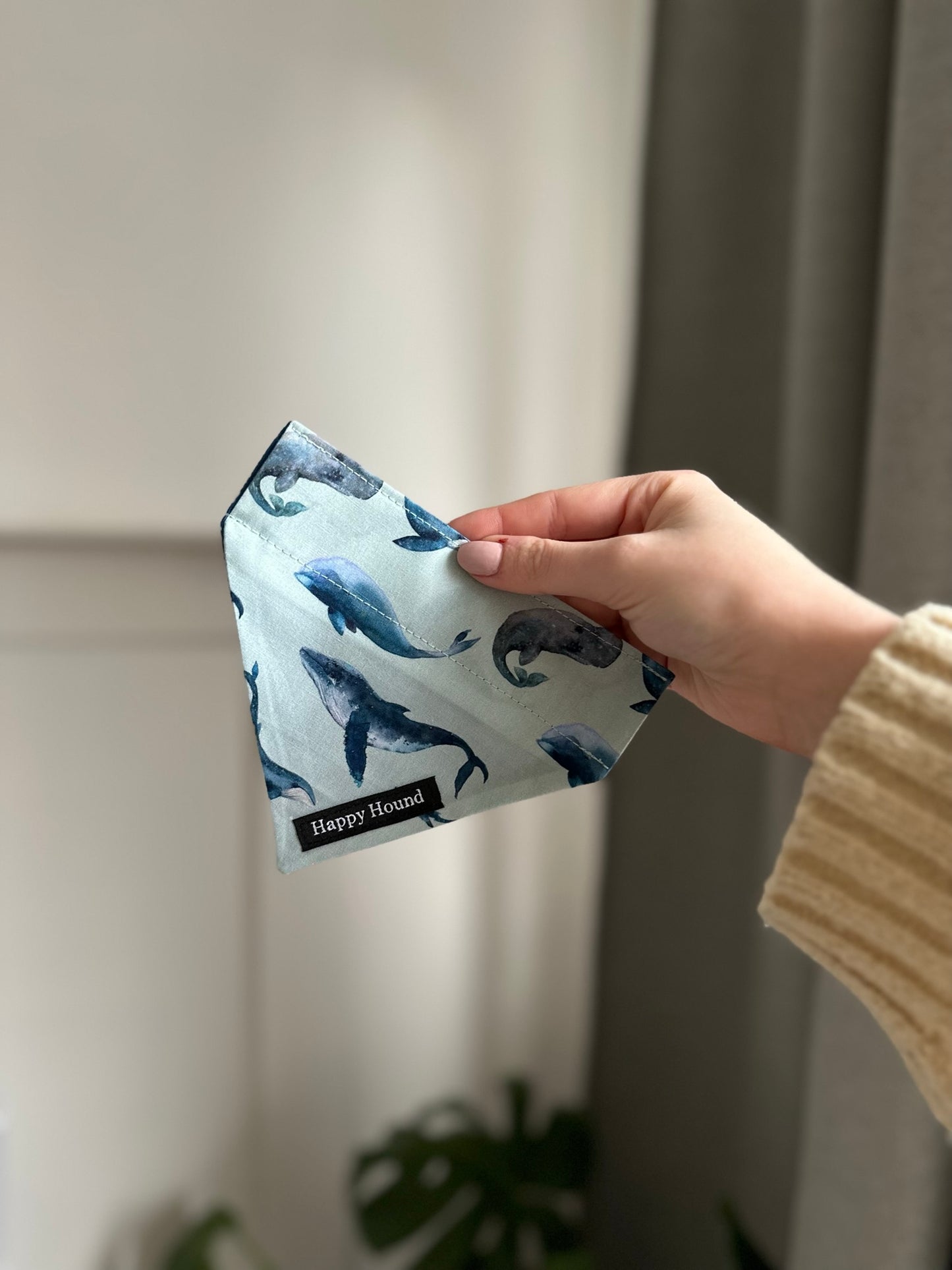 Whales | XS | Handmade Bandana