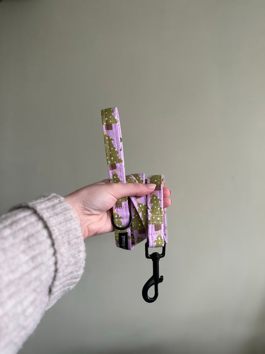 Christmas Trees Lilac | Medium Handmade Lead | Black Trigger