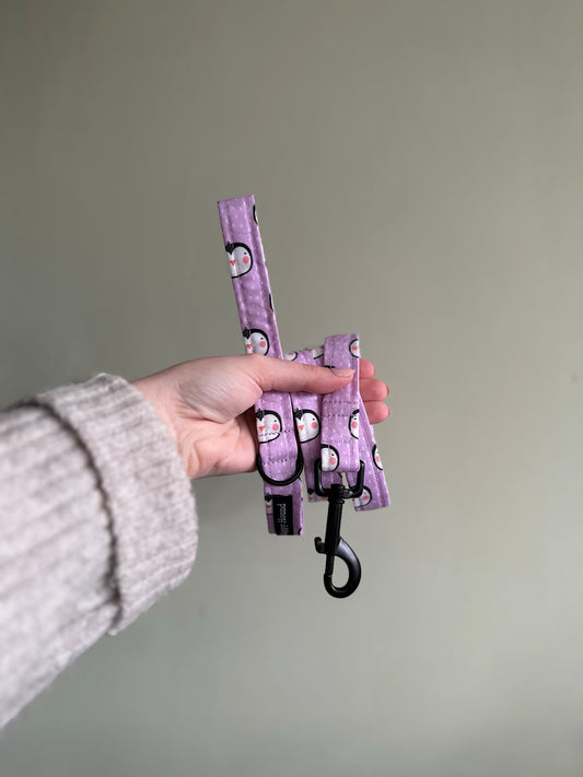 Christmas Penguin Lilac | Medium Handmade Lead | Black Trigger