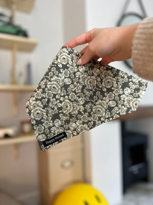 Matilda Grey | Large | Handmade Bandana